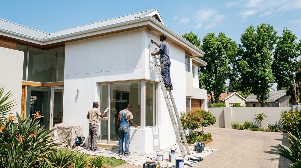 Painters working in Table View, Cape Town