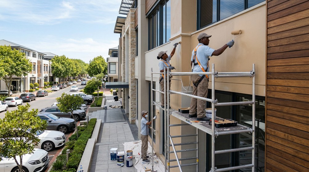 Commercial interior repaint under way at Century City